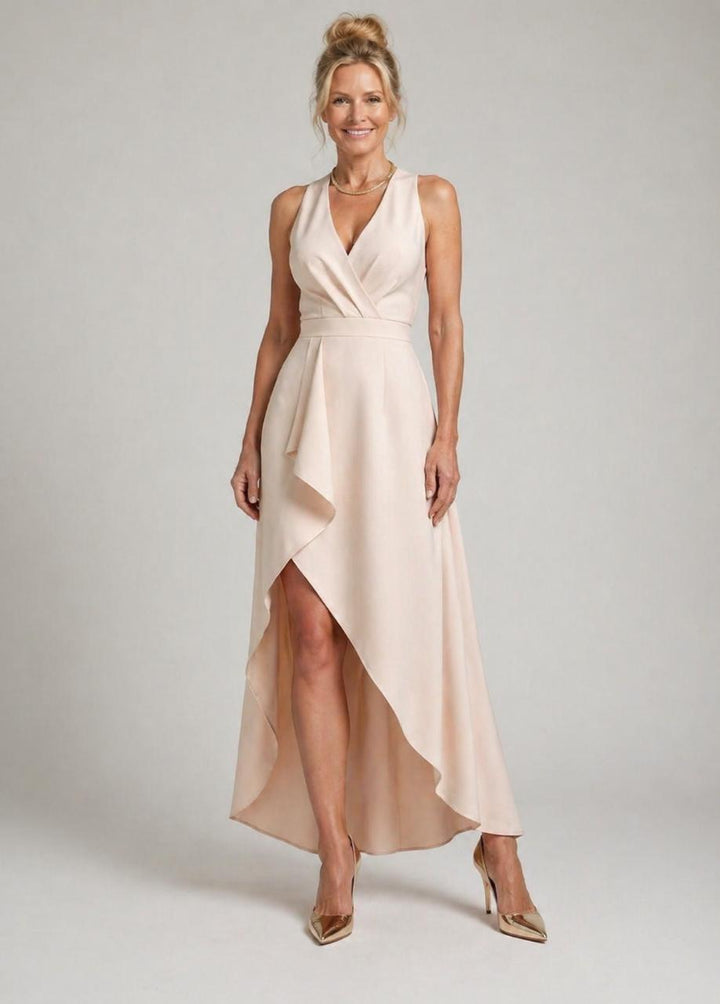 Ellis & Johnson™ | Vestido Midi Envolvente con Escote en V