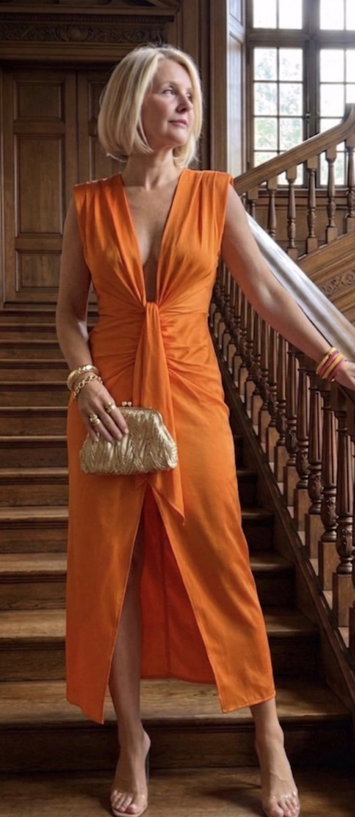 Ellis & Johnson™ | Vestido Elegante Plisado