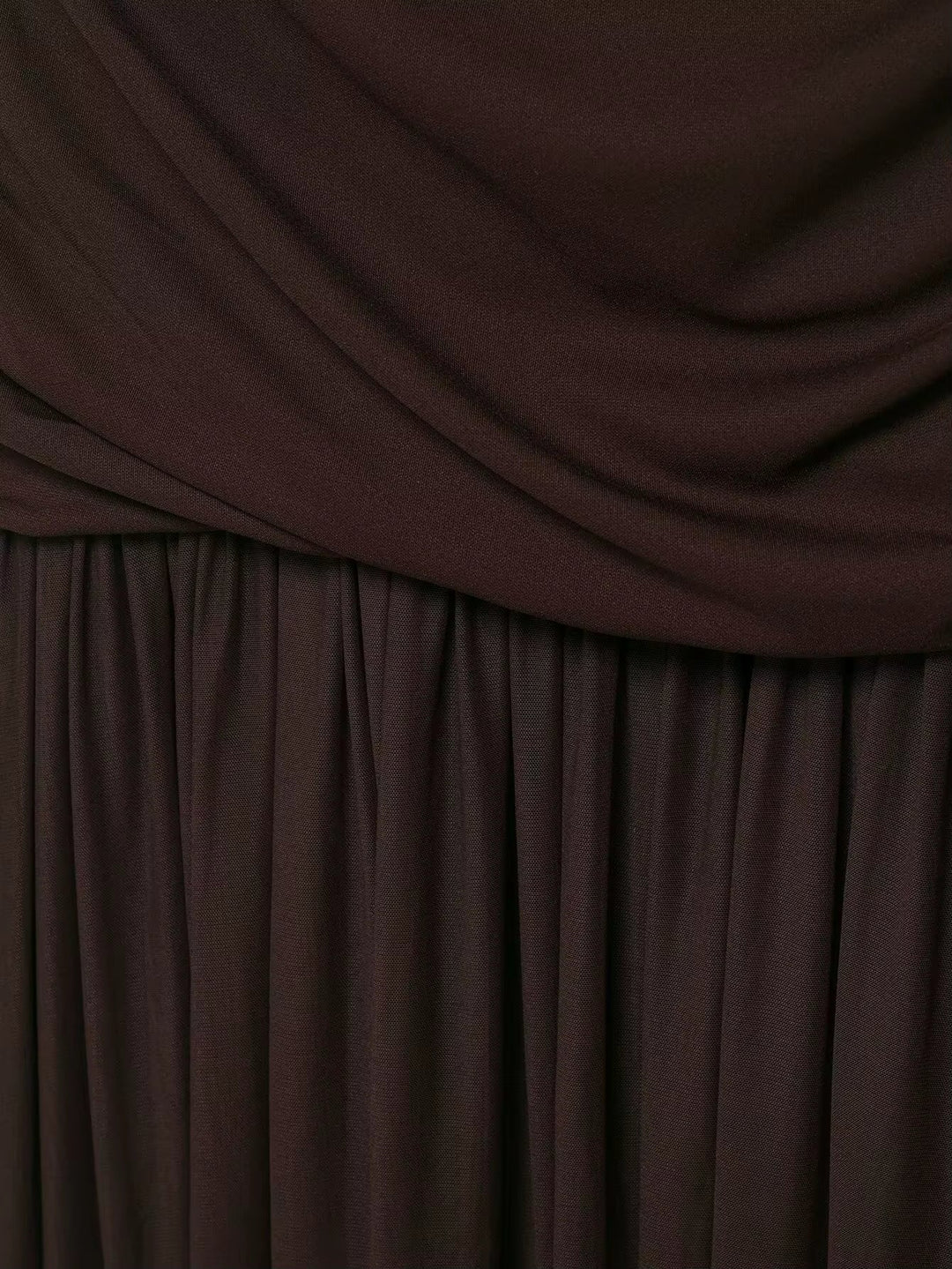 Goi - Vestido largo drapeado con diseño