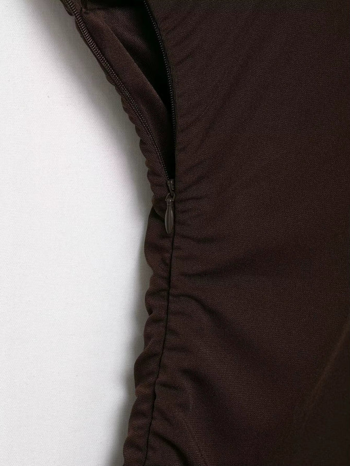 Goi - Vestido largo drapeado con diseño