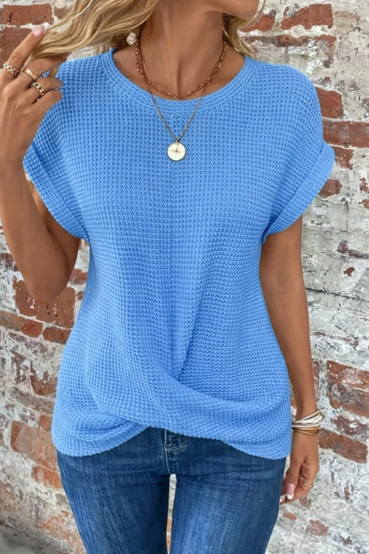 Sylvia™ | Camiseta Casual de Tejido Waffle