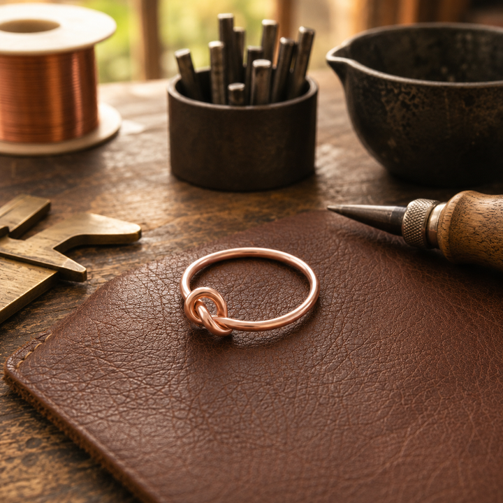 Anillo de Cobre con Encaje de Patricia