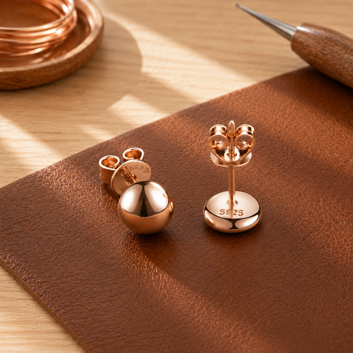 Pendientes de Cobre en Forma de Cúpula de Patricia
