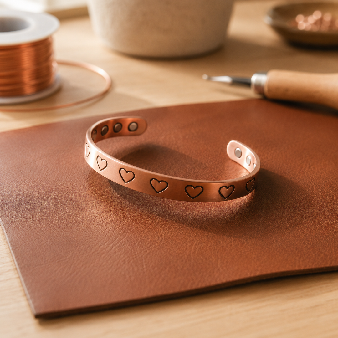 "Pulsera de Cobre de Patricia" (the title is already in Spanish, so it remains the same). If you need a different variation or style, please let me know!