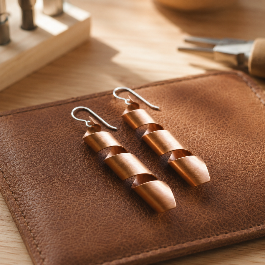 Pendientes de Cobre Dusk de María