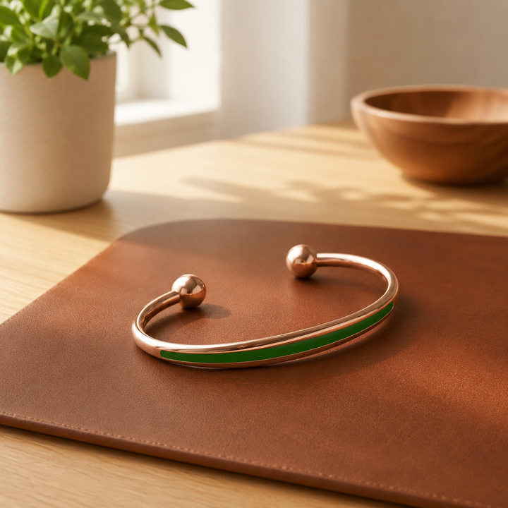 Pulsera de Cobre y Jade de Patricia