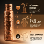 Botella de Agua de Cobre Puro de Maria