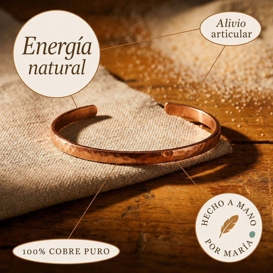Pulsera de Tobillo de Cobre Arena de María