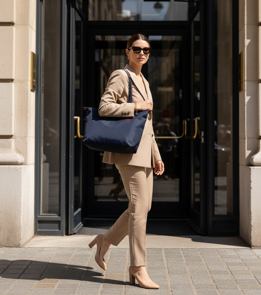 BOLSO TOTE GRANDE LONGCHAMP | AZUL MARINO