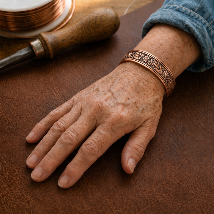 Pulsera de Cobre Rama de Maria