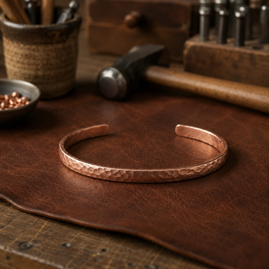 Pulsera de Tobillo de Cobre Arena por María