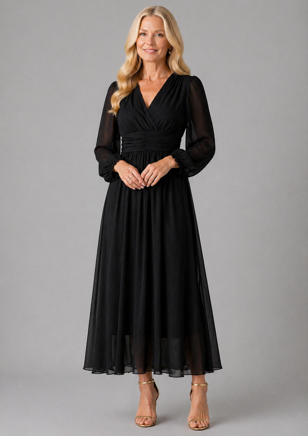 Ellis & Johnson™ | Vestido Elegante Envolvente