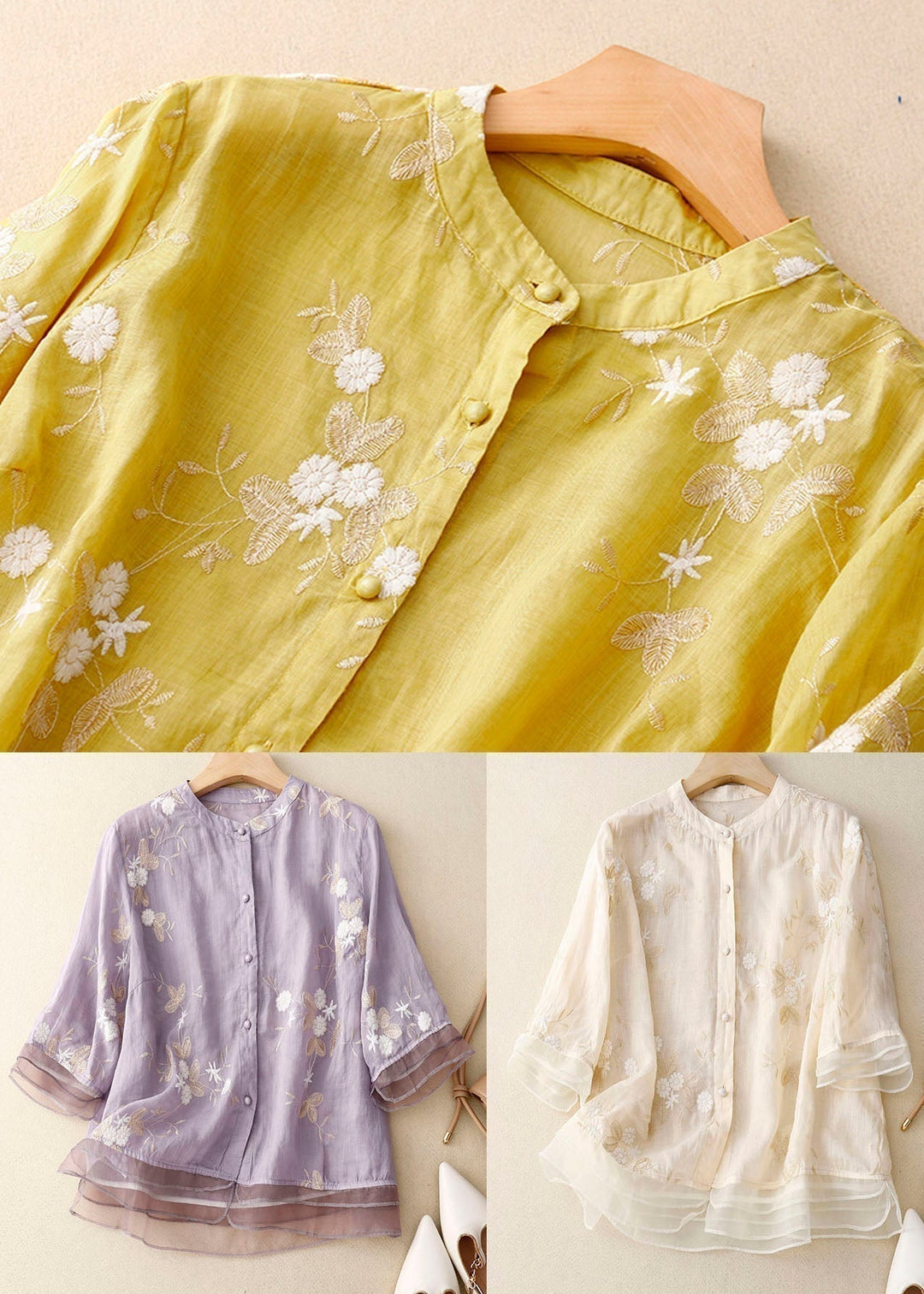 Courtney™ | Blusa Elegante con Acentos Florales