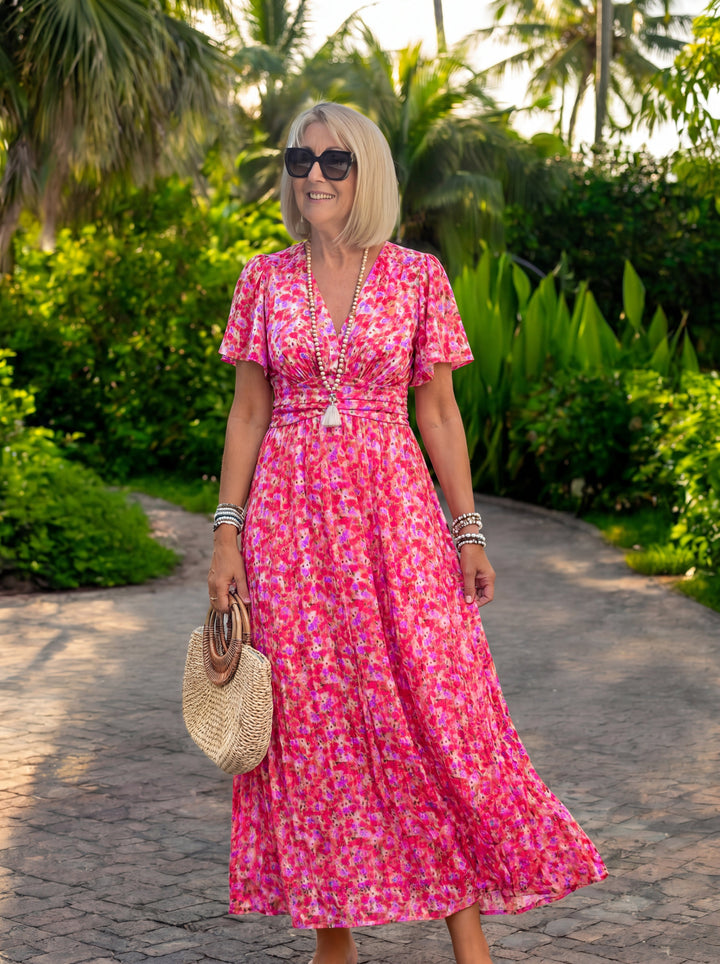 Elis – Vestido largo y ligero con estampado floral