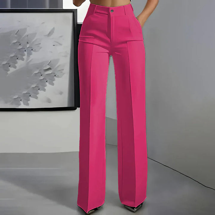 "Emma | Pantalones de tiro alto de corte recto y elegante" (The title is already in Spanish and does not need to be rewritten.)