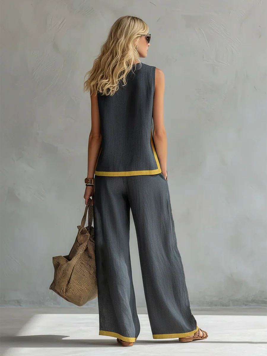 "Leila | Conjunto elegante de dos piezas" (The title is already in Spanish. If you would like a different variation or a translation into another language, please let me know!)