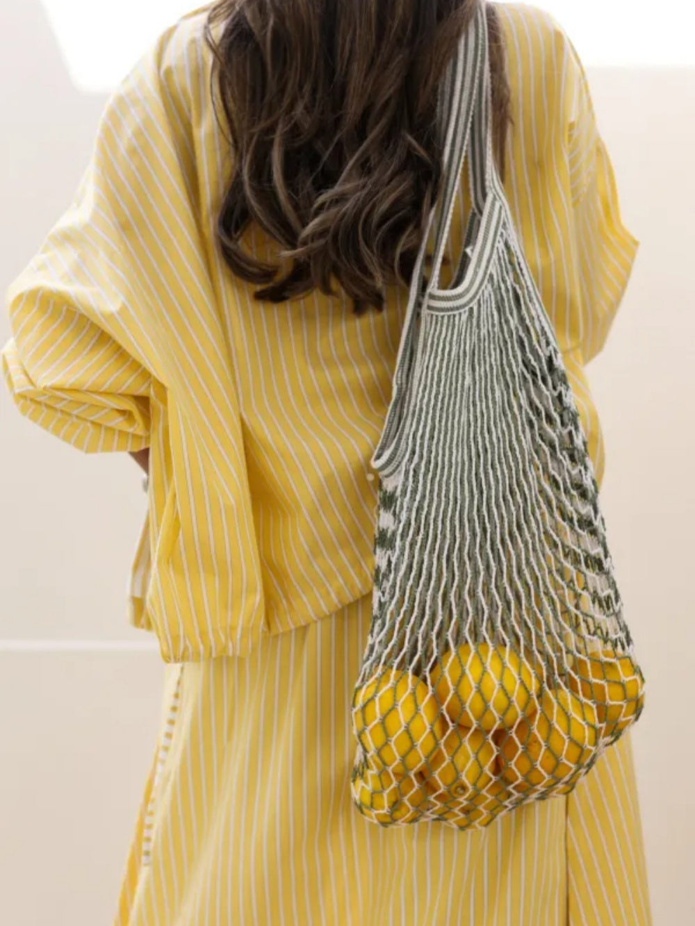 Conjunto Casual de Rayas Amarillas Sophie