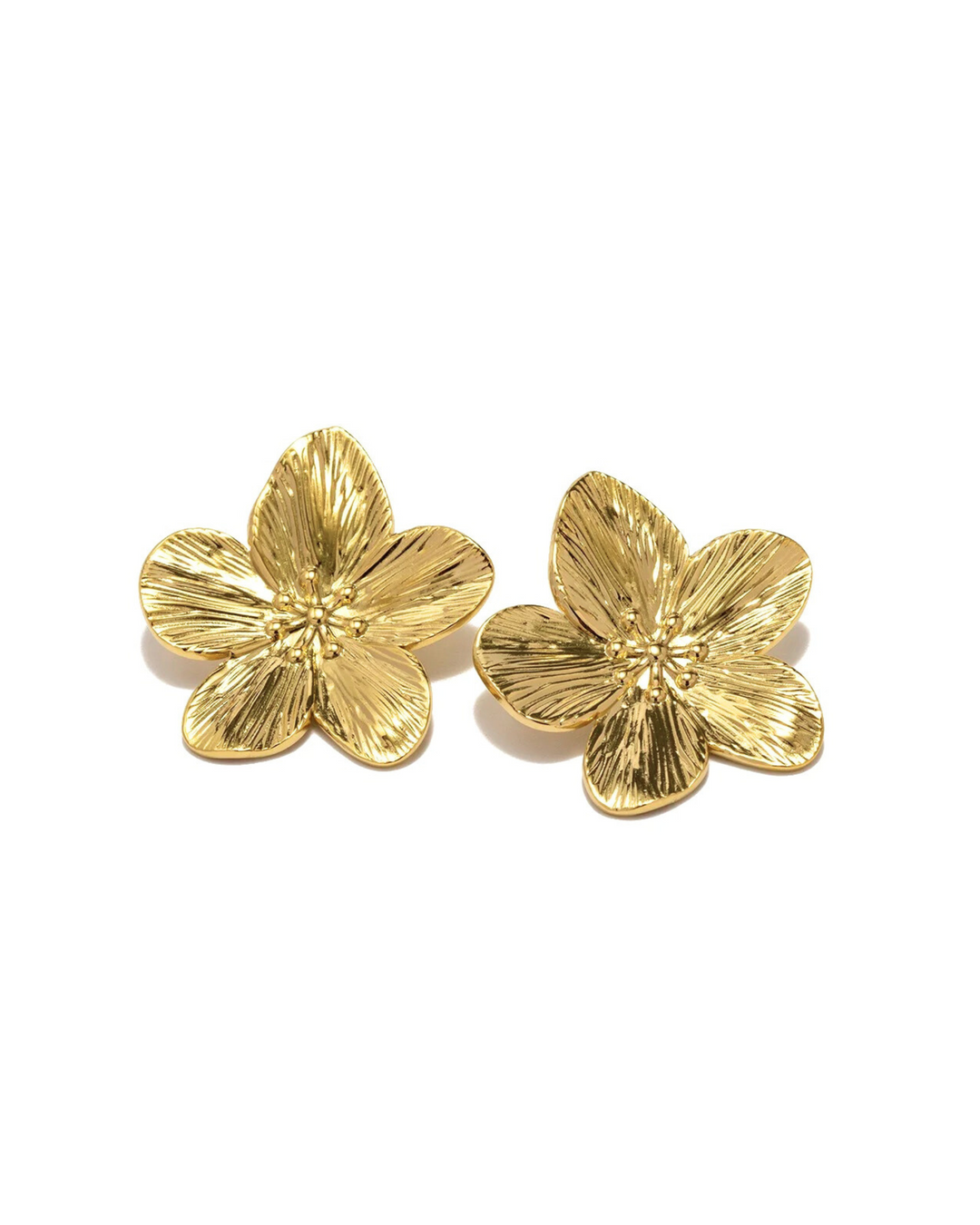 Pendientes de Jazmín en Oro
