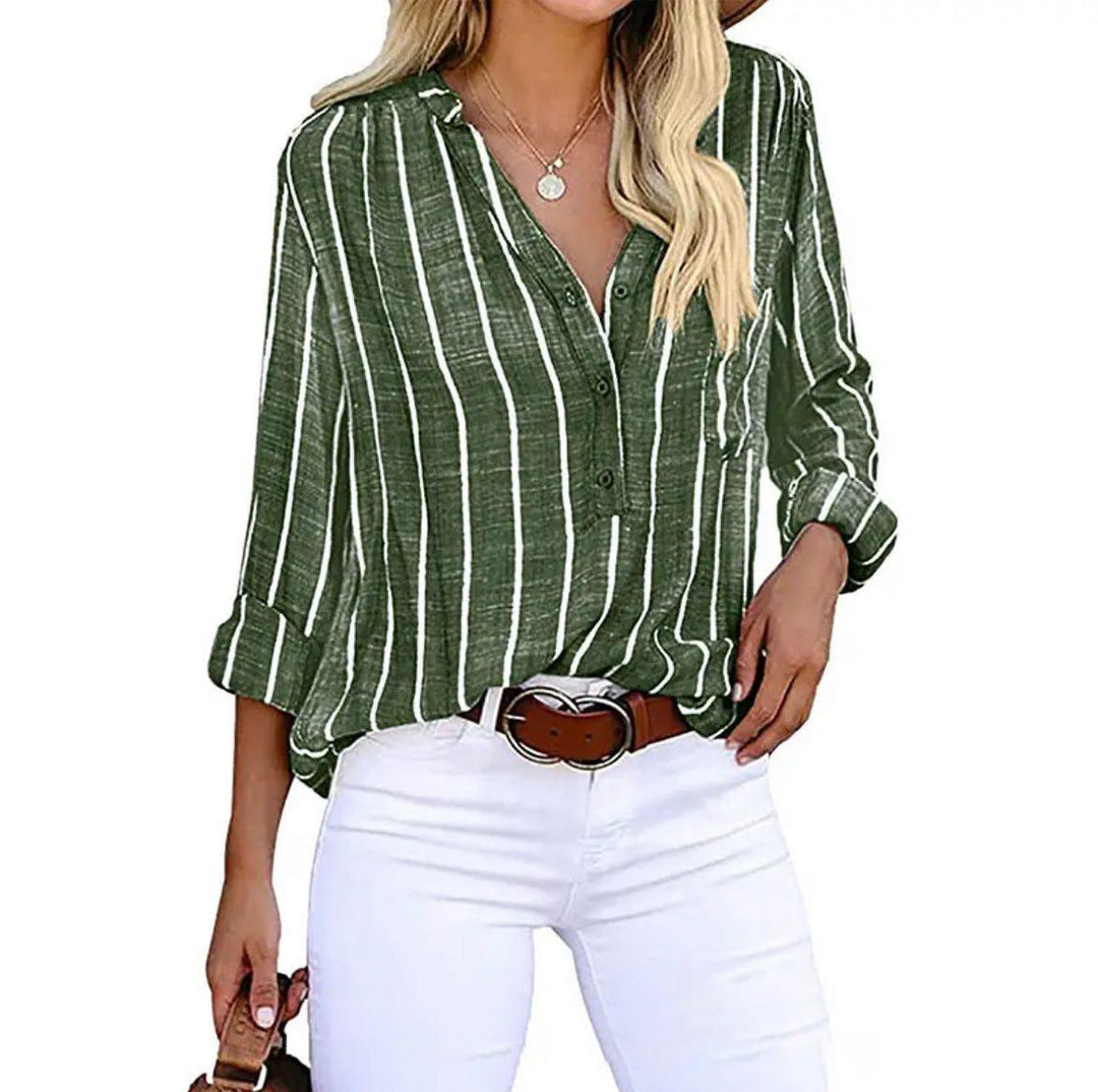 Candice™ | Blusa Casual Rayas