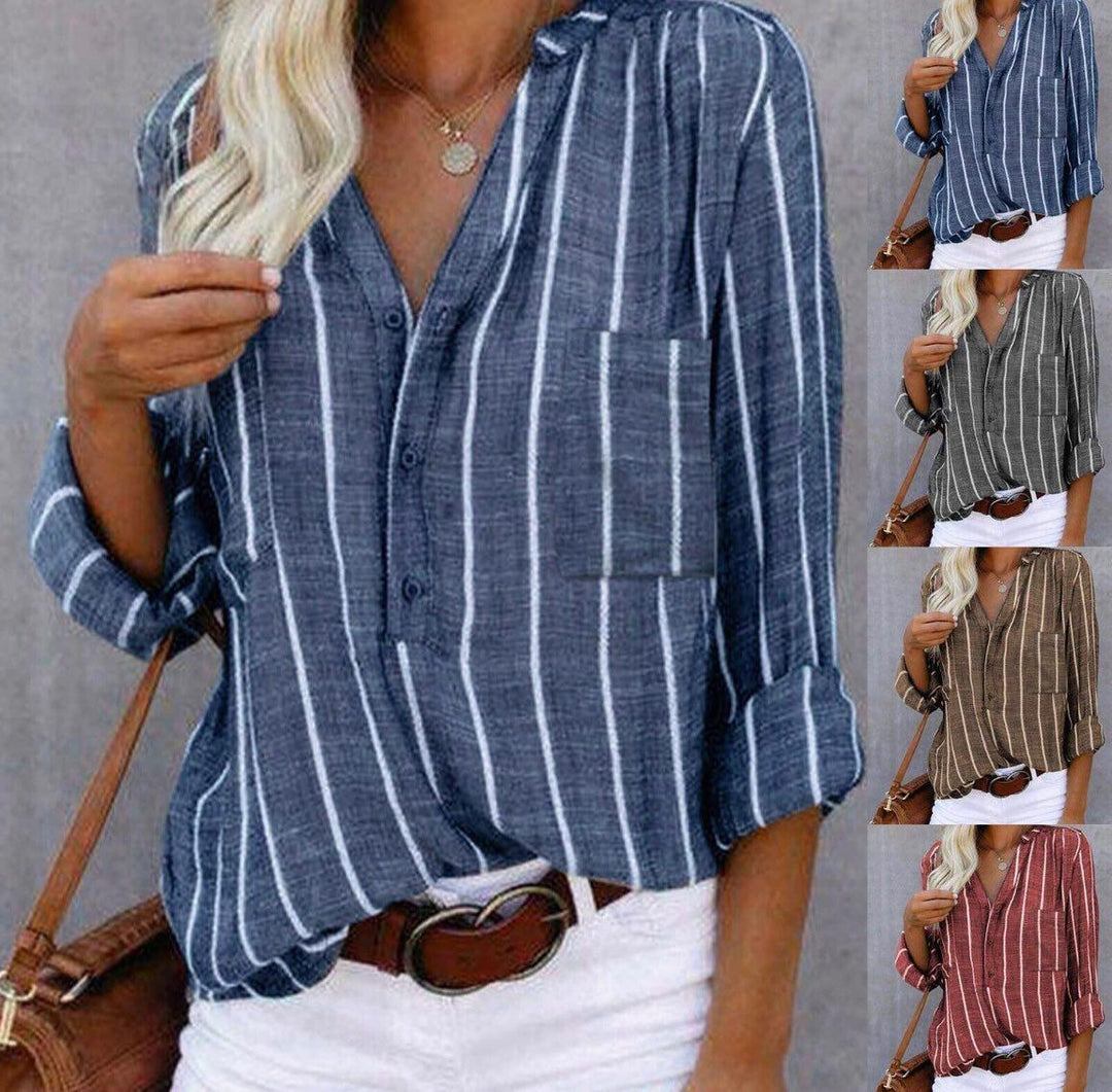 Candice™ | Blusa Casual Rayas