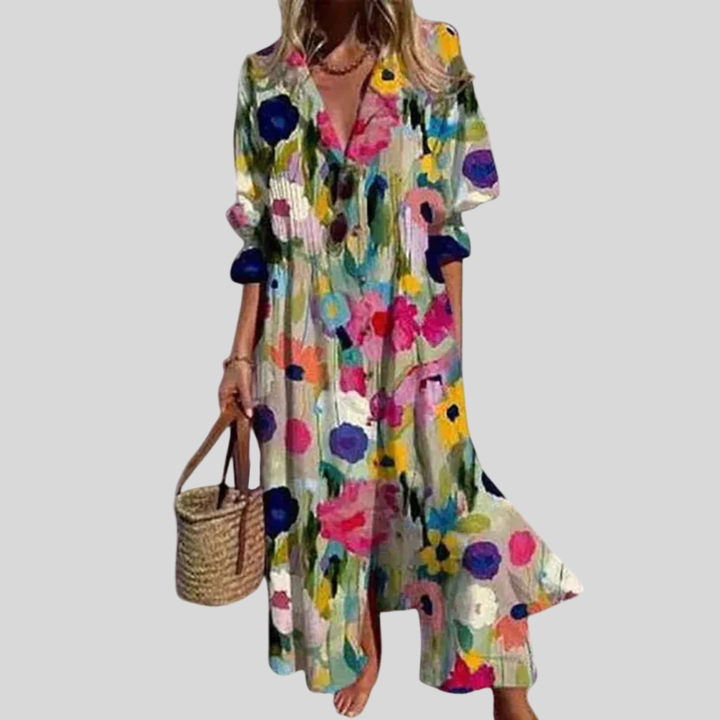 Zariah – Elegante vestido largo de estilo bohemio