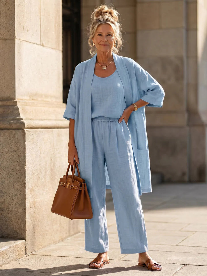 Astrid | Conjunto de lino liviano