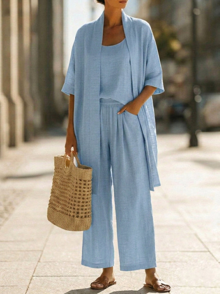 Astrid | Conjunto de lino liviano
