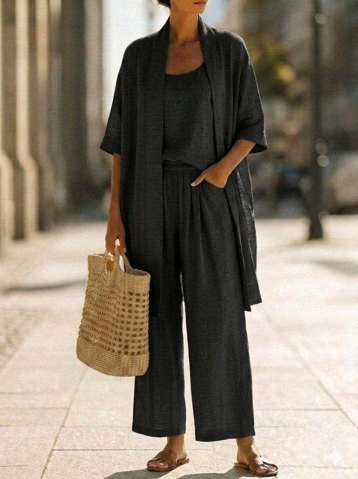 Astrid | Conjunto de lino liviano