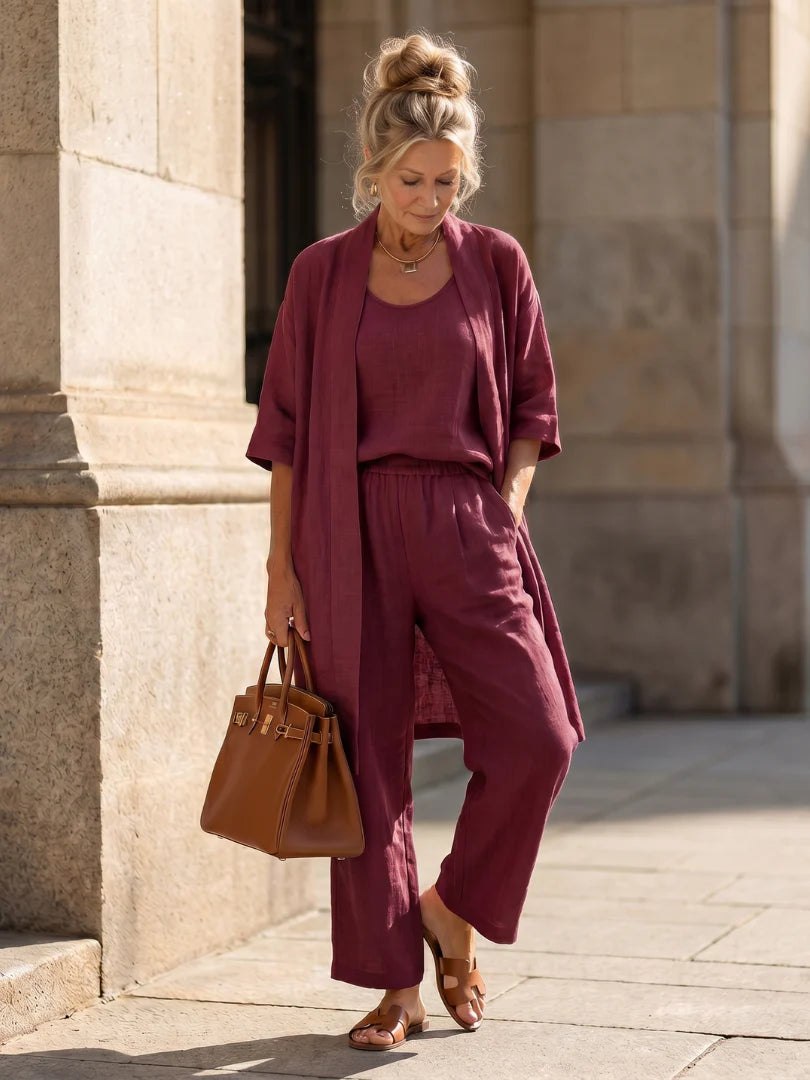 Astrid | Conjunto de lino liviano