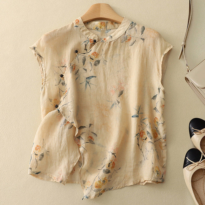 Amanda™ | Top vintage sin mangas