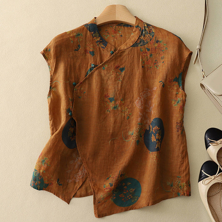 Amanda™ | Top vintage sin mangas