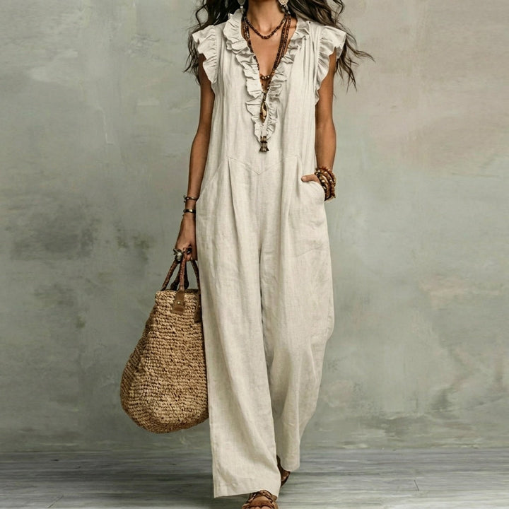 Josefina™ | Vestido de Lino con Volantes