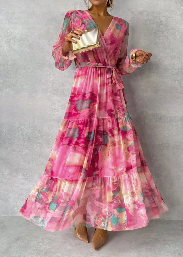 Ellis & Johnson™ | Vestido Cruzado con Motivo Floral
