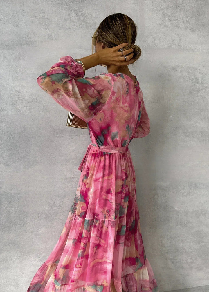 Ellis & Johnson™ | Vestido Cruzado con Motivo Floral