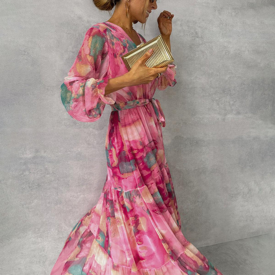 Ellis & Johnson™ | Vestido Cruzado con Motivo Floral