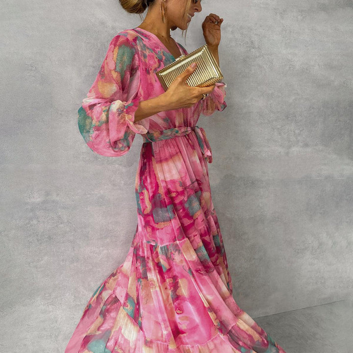 Ellis & Johnson™ | Vestido Cruzado con Motivo Floral