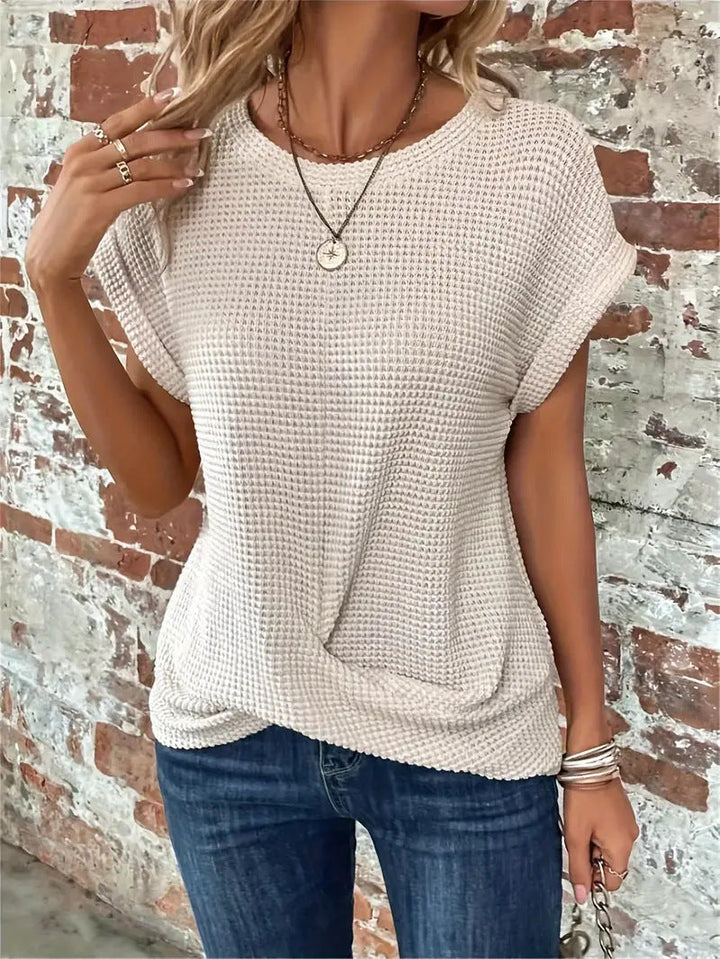 Sylvia™ | Camiseta Casual de Tejido Waffle
