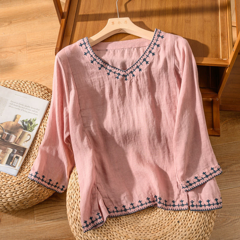 Mary™ | Blusa de V con Diseño
