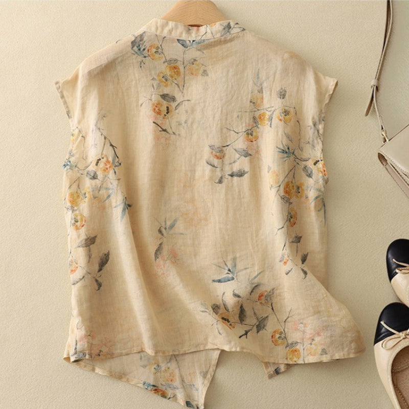 Amanda™ | Top vintage sin mangas