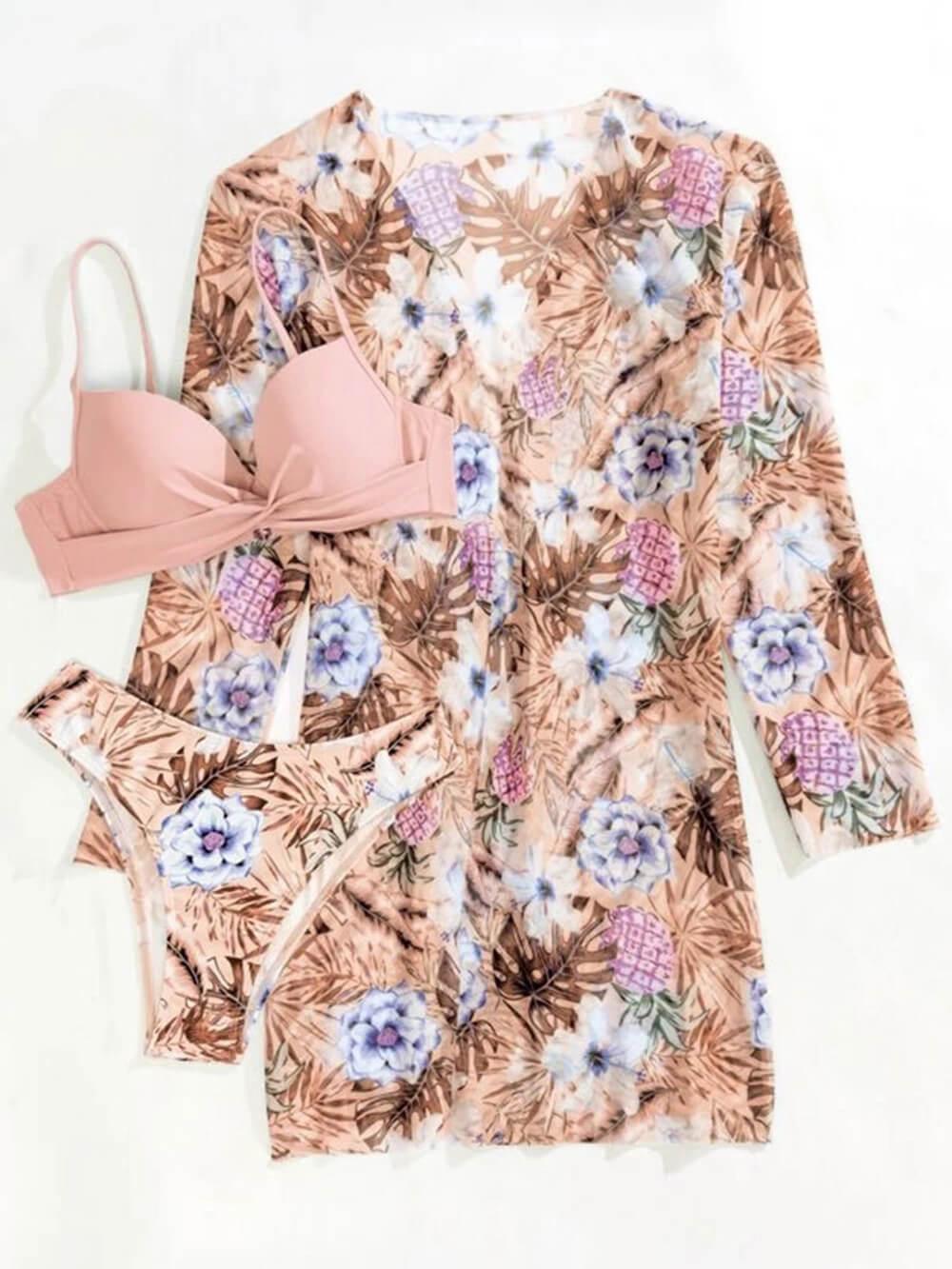 Conjunto de Bañador Impreso Lila
