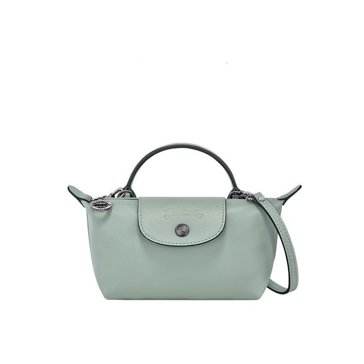 MINI BOLSO DE PIEL LONGCHAMP | AZUL CLARO
