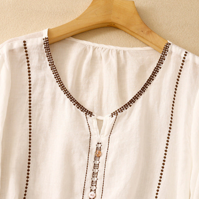 Gia™ | Blusa de mangas acampanadas