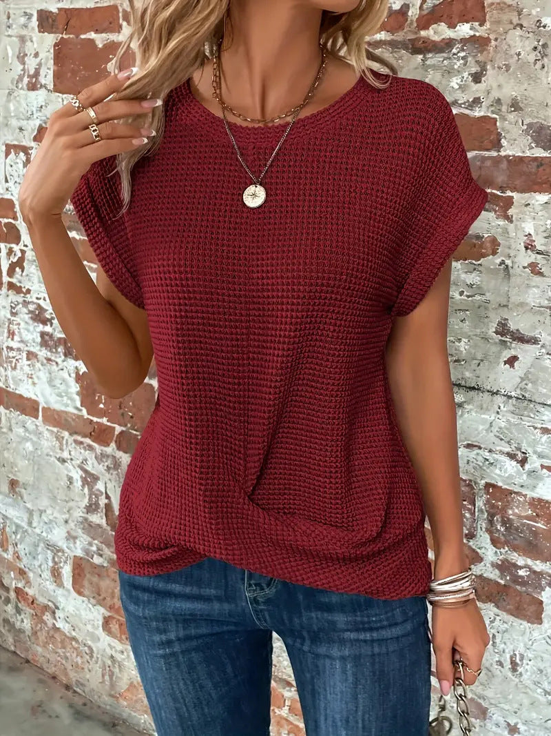 Sylvia™ | Camiseta Casual de Tejido Waffle