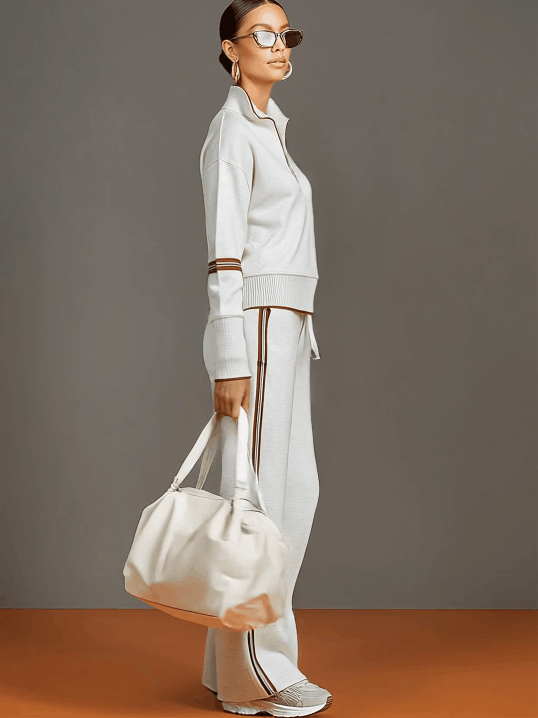 "Marietta – blusa y pantalón de pierna ancha"