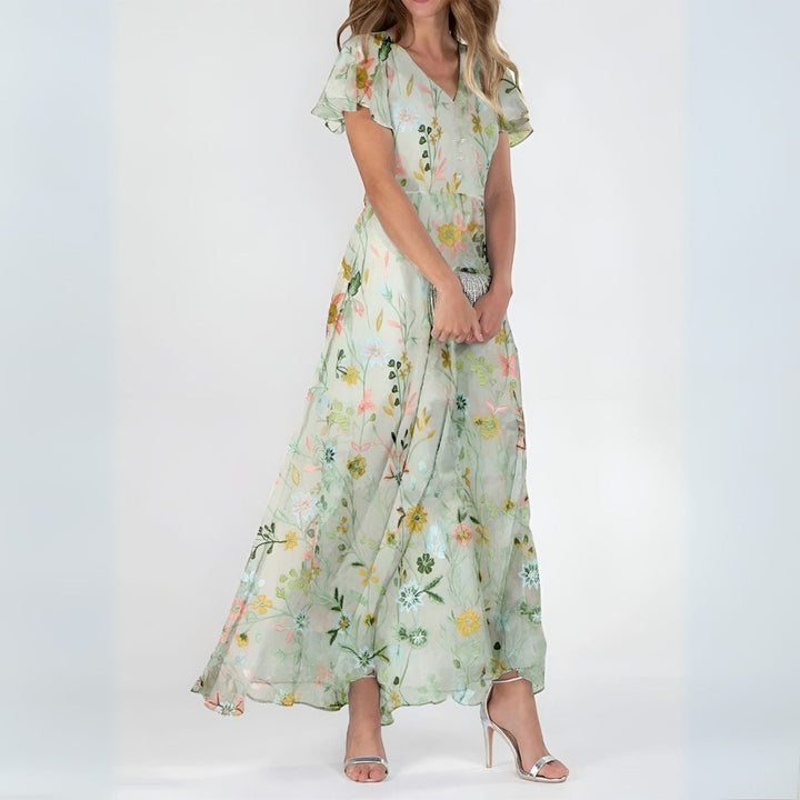 Valeria | Elegante Vestido Largo Floral