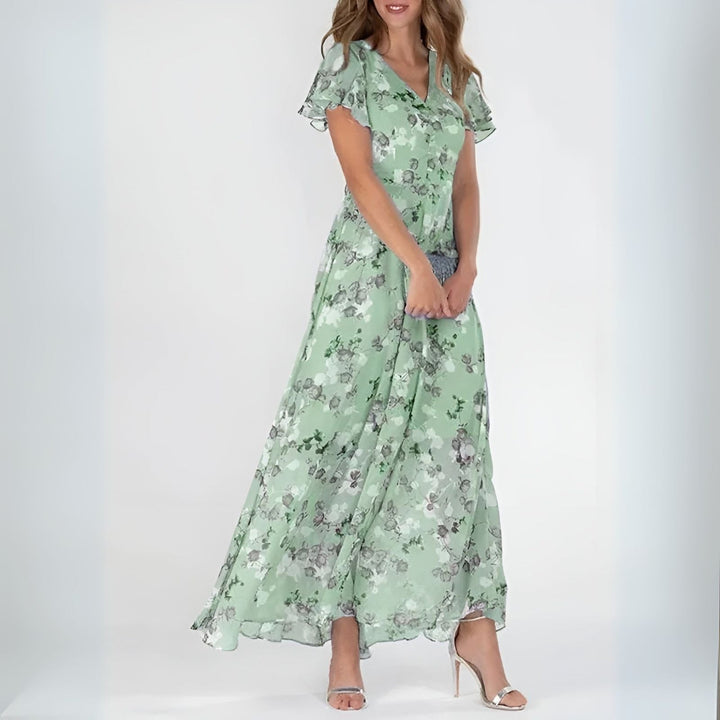 Valeria | Elegante Vestido Largo Floral