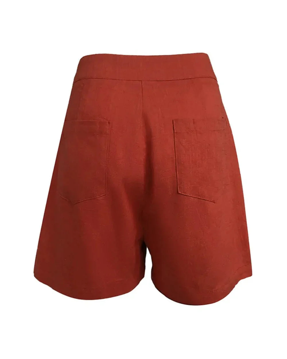 Conjunto de Top y Pantalones Cortos de Lino en Color Lila