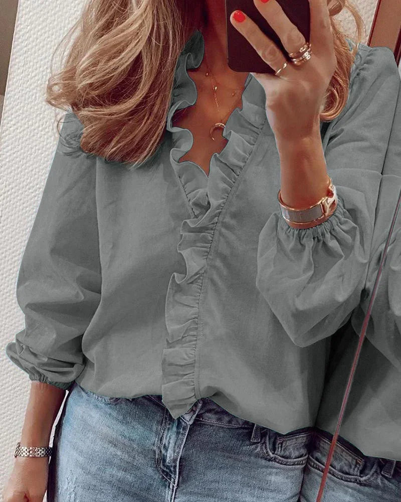 Emma™ | Blusa Femenina con Volantes Divertidos