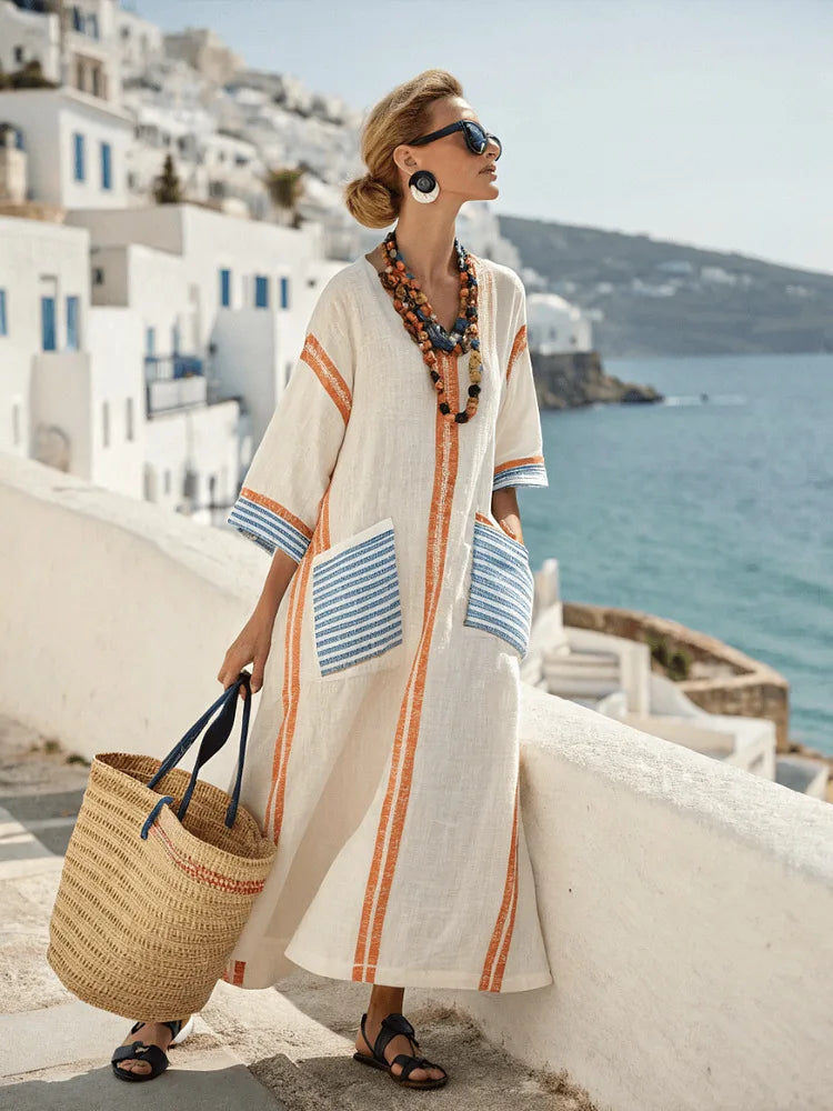 Kathleen | Vestido Maxi Elegante y Suelto para el Verano