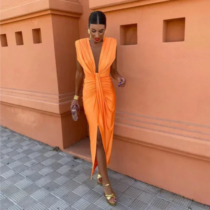 Ellis & Johnson™ | Vestido Elegante Plisado